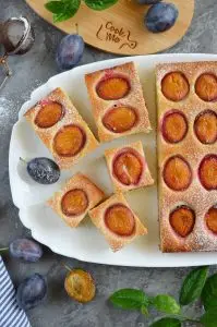 French Coffee Plum Cake