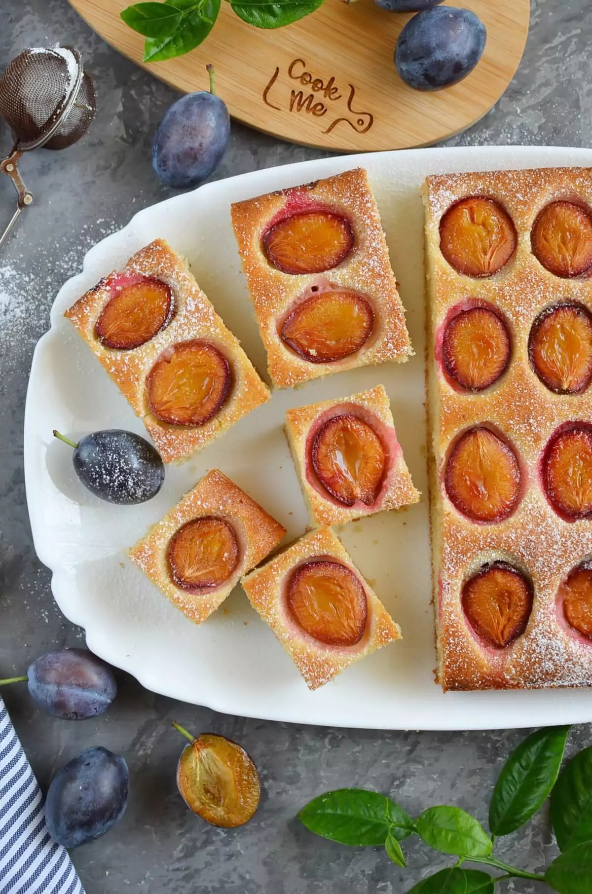 French Coffee Plum Cake