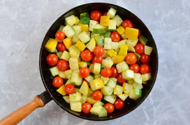 Step 4 - Garlic-Parmesan Zucchini Squash & Tomatoes