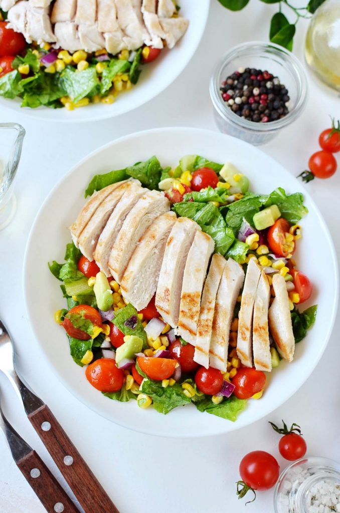 Grilled Chicken Corn Salad