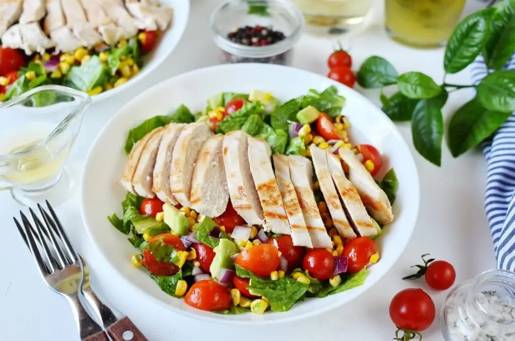 Grilled Chicken Corn Salad