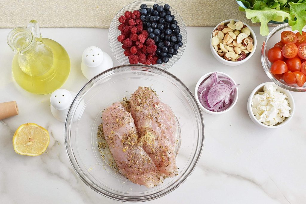 Grilled Chicken Salad with Raspberry recipe - step 2