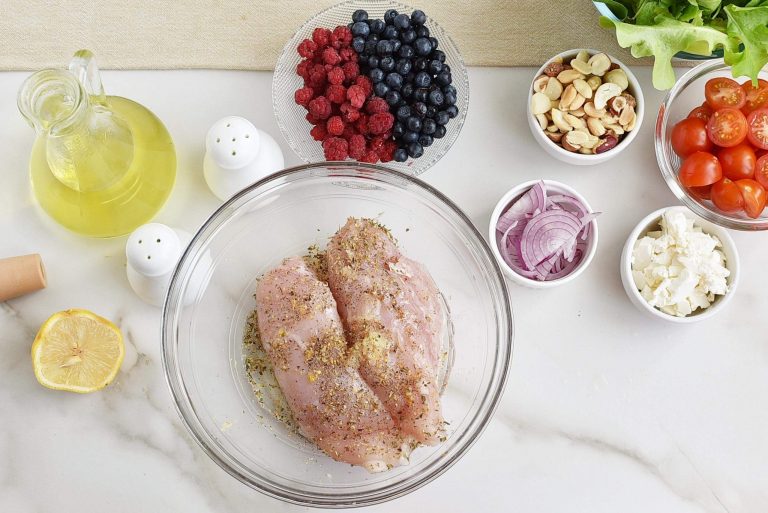 Step 2 - Grilled Chicken Salad with Raspberry