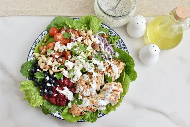 Step 4 - Grilled Chicken Salad with Raspberry