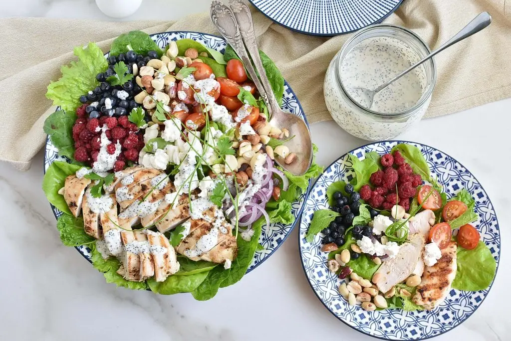 Grilled Chicken Salad with Raspberry