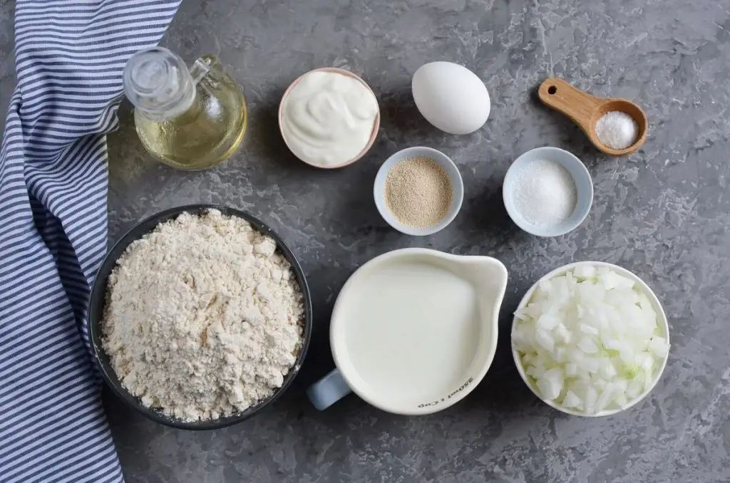 Ingredients for Homemade Onion Bread