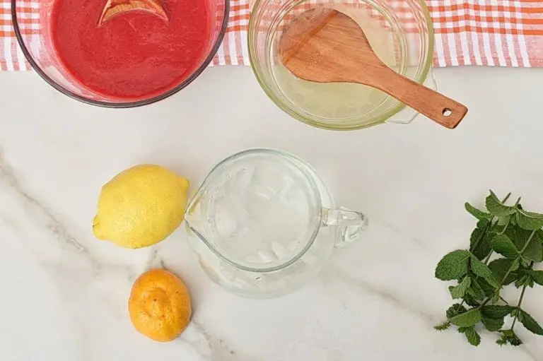 Step 4 - Homemade Raspberry Peach Lemonade