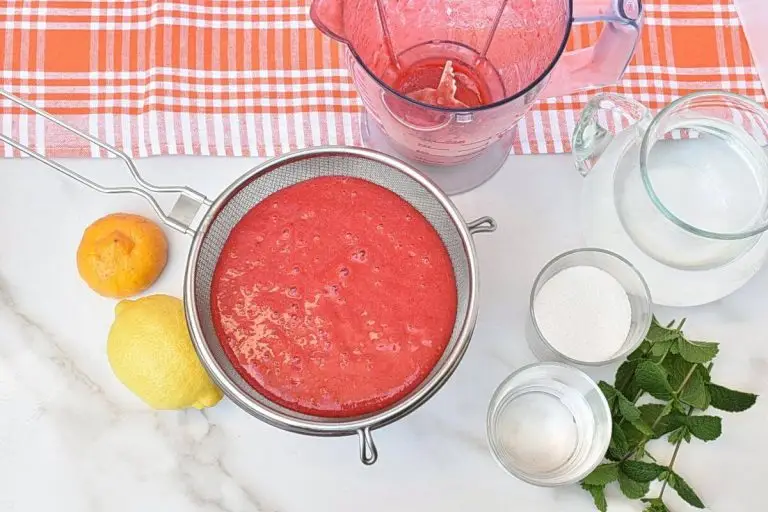 Step 2 - Homemade Raspberry Peach Lemonade