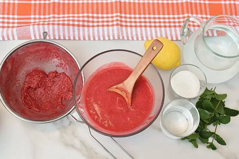 Step 2 - Homemade Raspberry Peach Lemonade