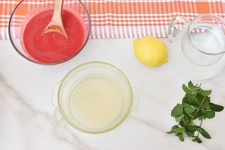 Step 3 - Homemade Raspberry Peach Lemonade