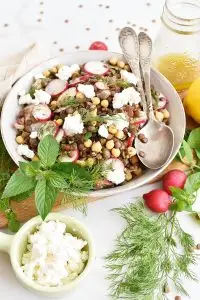 Lemony Lentil and Chickpea Salad