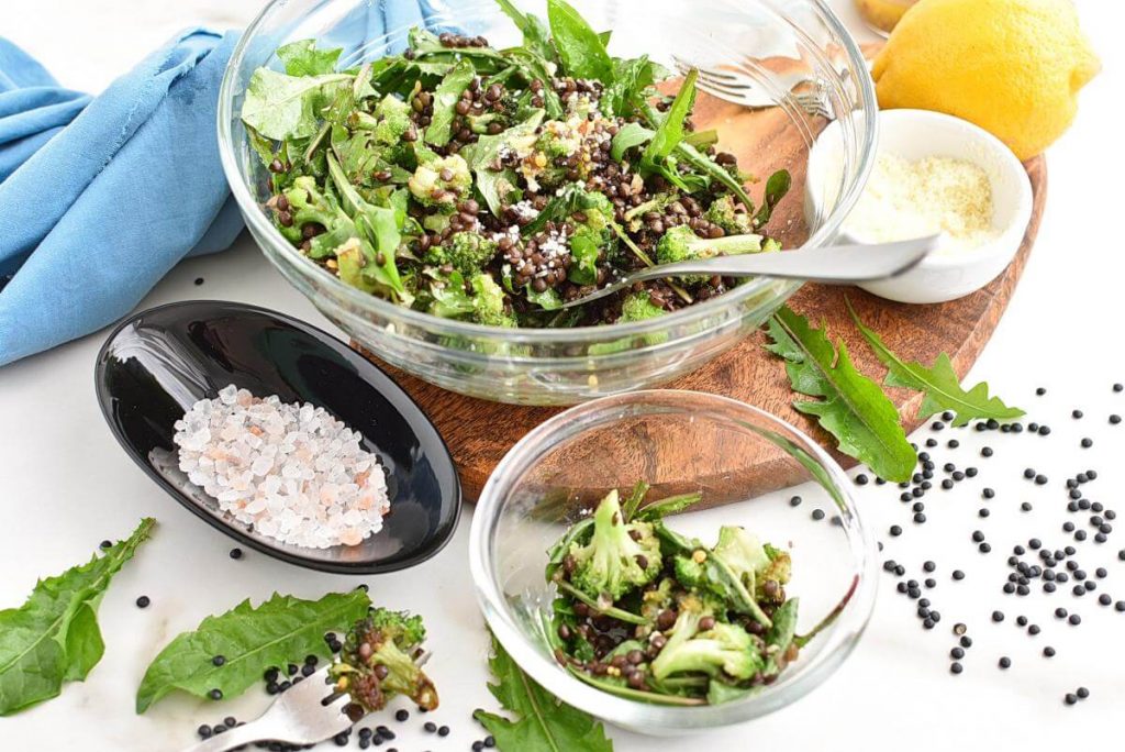 How to serve Lemony Roasted Broccoli, Arugula and Lentil Salad