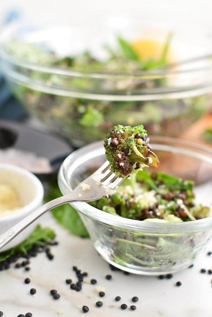 Broccoli and Lentil Salad with Lemon Dressing