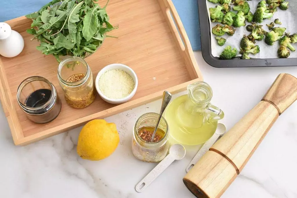 Lemony Roasted Broccoli, Arugula and Lentil Salad recipe - step 5