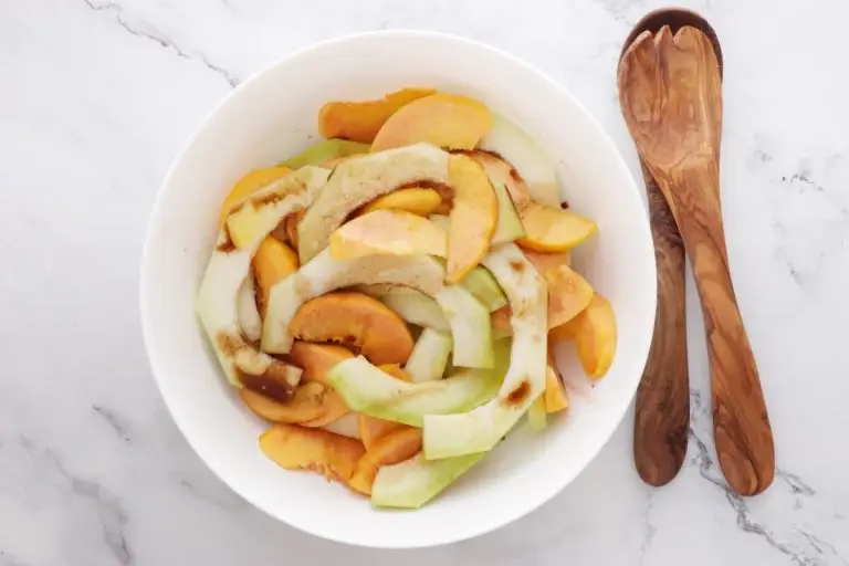Step 1 - Melon Peach Salad with Prosciutto