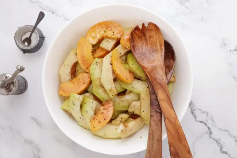 Step 2 - Melon Peach Salad with Prosciutto