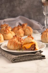 Mini Cheeseburger Pastry Bundles