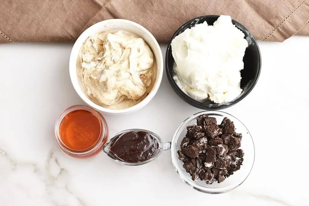 Ingredients for Mud Pie in a Jar