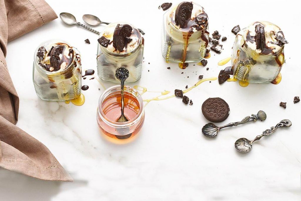 How to serve Mud Pie in a Jar