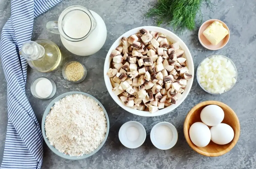 Ingredients for Mushroom Pie