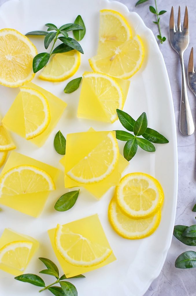 Naturally Sweetened Homemade Lemon Jello