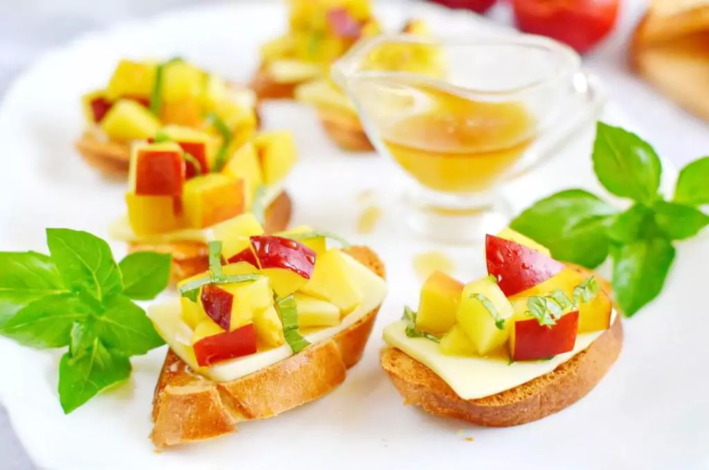 Peach Bruschetta