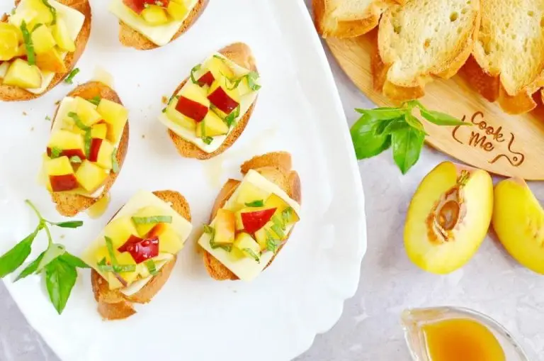Step 5 - Peach Bruschetta