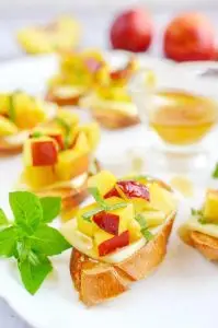 Peach Bruschetta