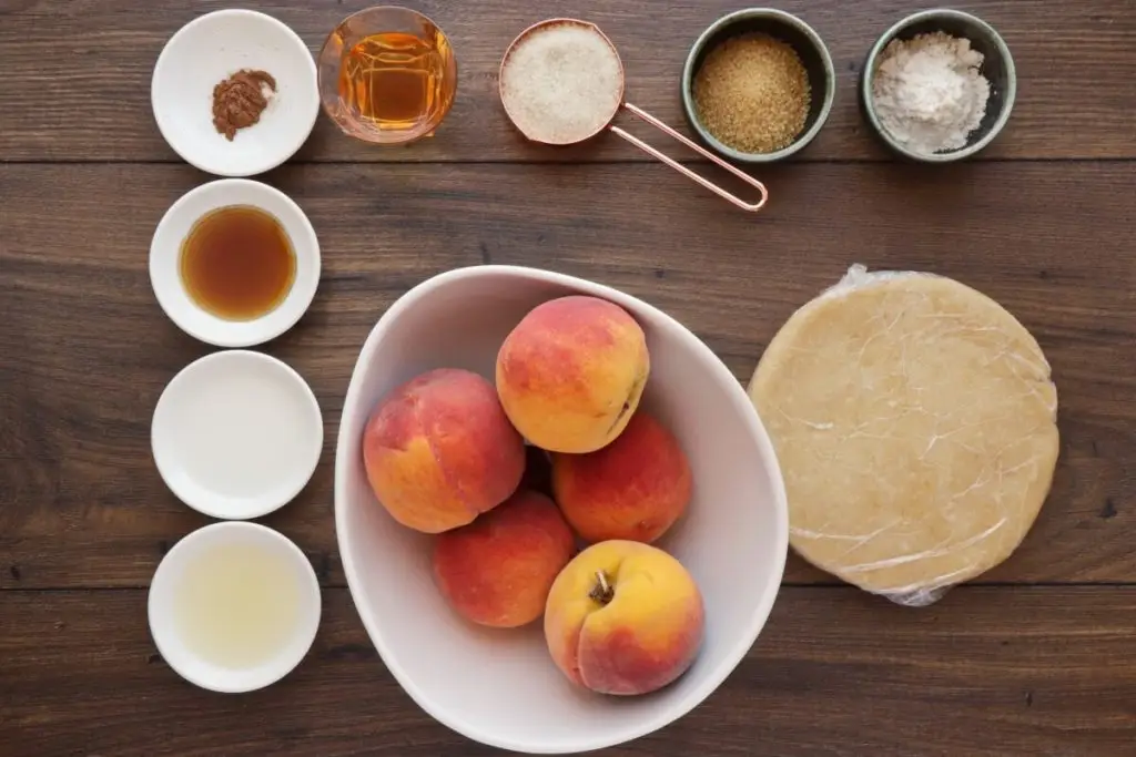 Ingredients for Fresh Peach Crostata
