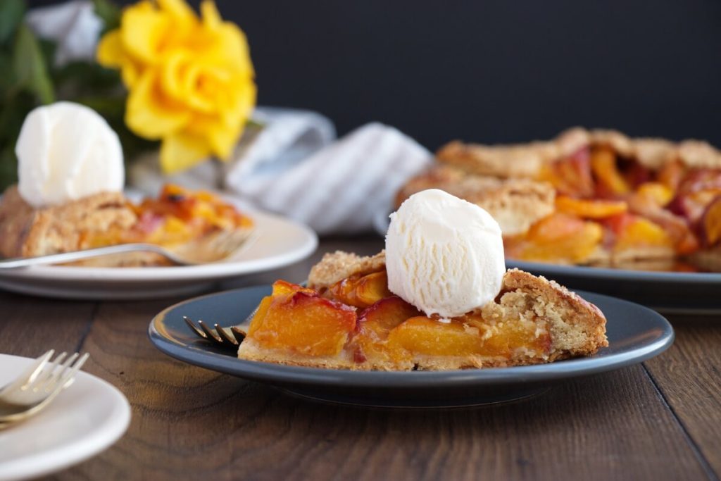 Peach Crostata Recipe-Fresh Peach Crostata-Easy Fresh Peach Crostata