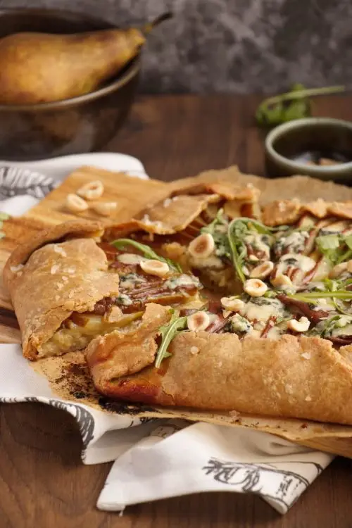 Pear and Blue Cheese Savory Galette