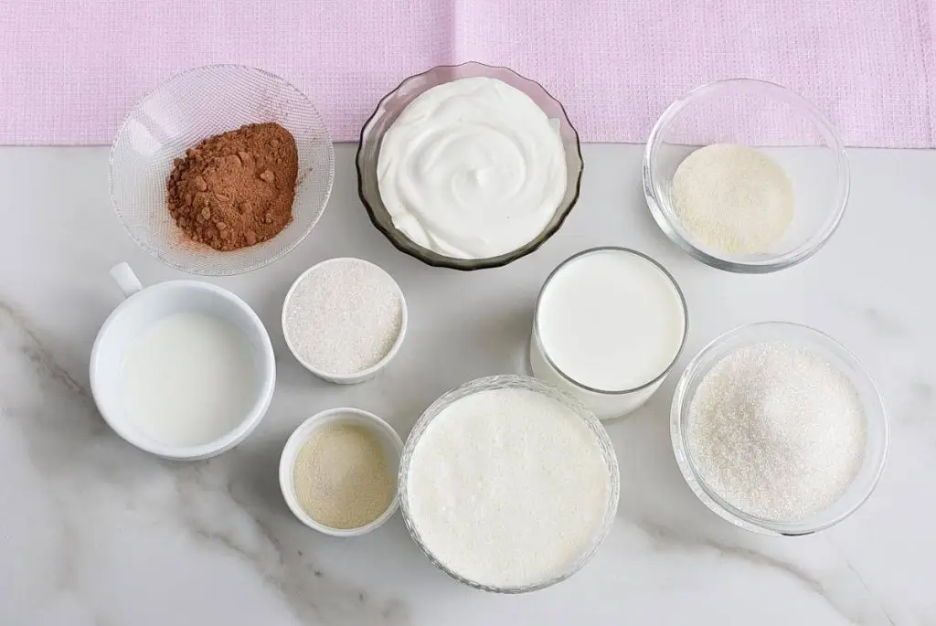 Ingredients for Ptichye Moloko (Bird’s Milk)