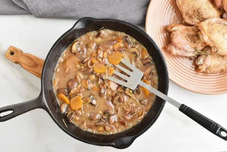 Step 6 - Quick One Pan Coq Au Vin Blanc
