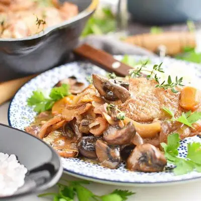 Quick One Pan Coq Au Vin Blanc Recipe–Homemade Quick One Pan Coq Au Vin Blanc–Easy Quick One Pan Coq Au Vin Blanc
