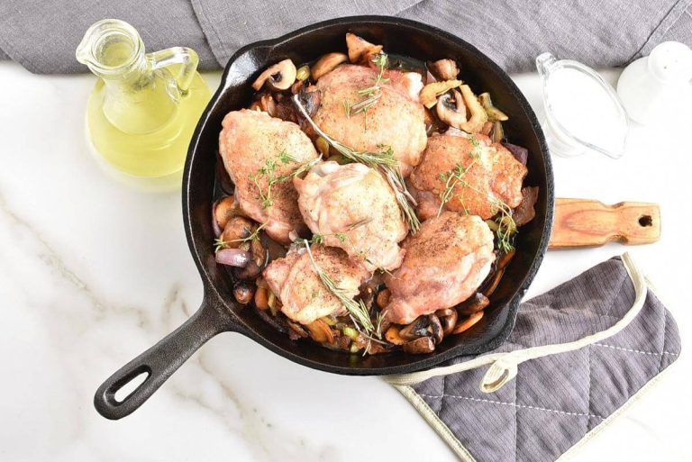 Step 5 - Quick One Pan Coq Au Vin Blanc