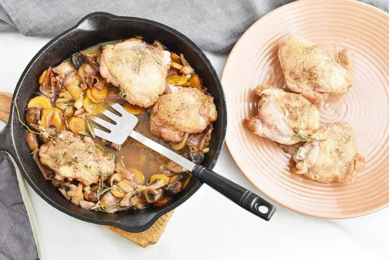 Step 6 - Quick One Pan Coq Au Vin Blanc