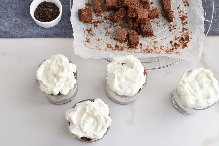 Step 6 - Raspberry Brownie Cheesecake Trifles