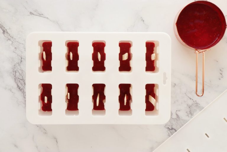Step 5 - Red White and Blueberry Popsicles