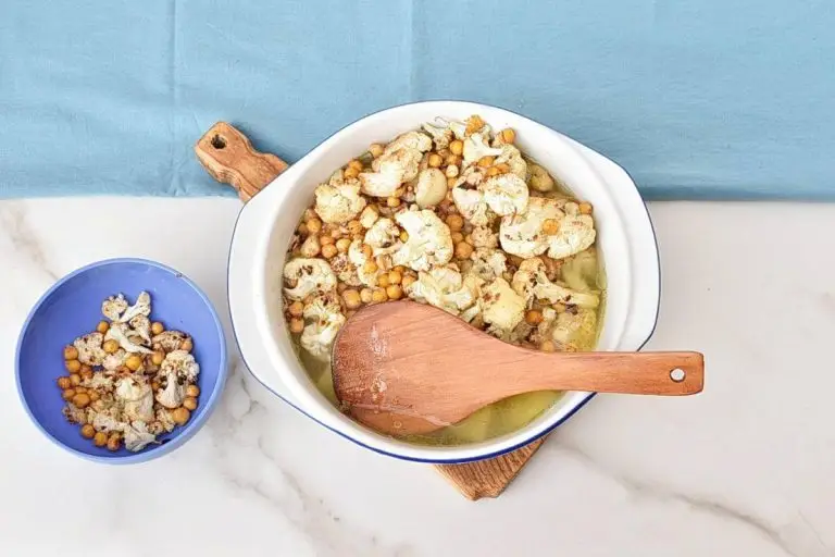 Step 4 - Roasted Cauliflower & Chickpea Soup