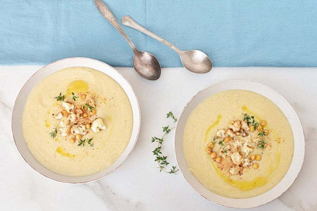 How to serve Roasted Cauliflower & Chickpea Soup