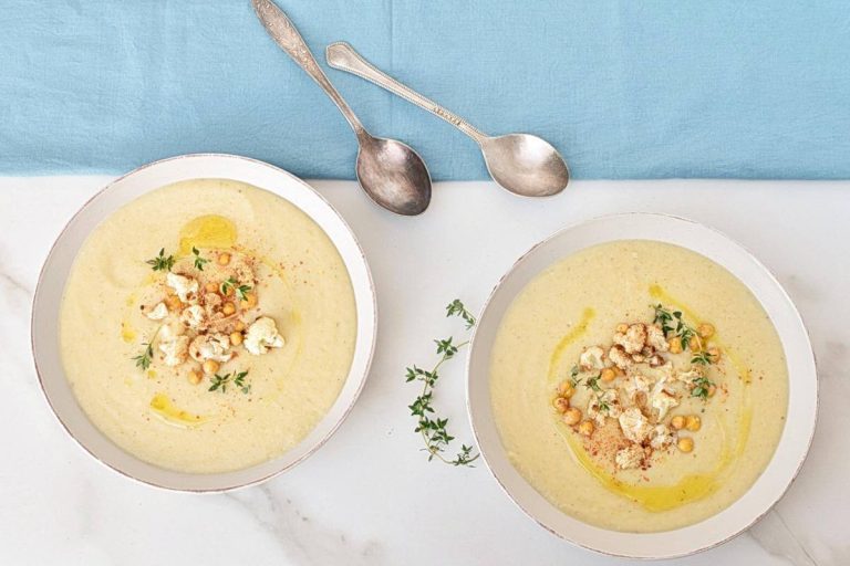 Step 7 - Roasted Cauliflower & Chickpea Soup