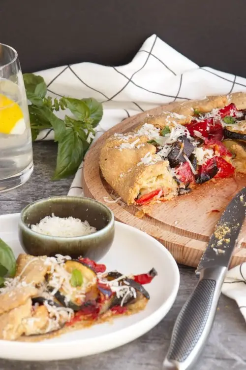 Eggplant, Zucchini, Tomato And Pepper Tart