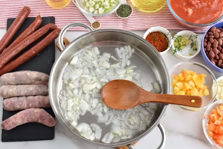 Step 1 - Sausage & Bean Casserole