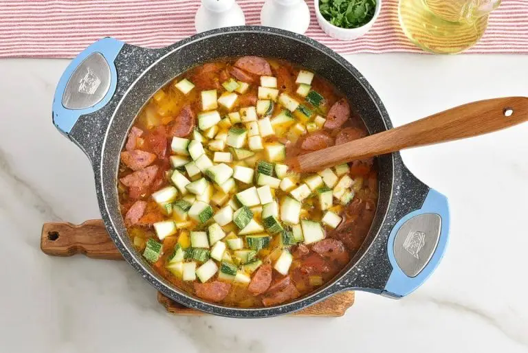 Step 6 - Smoked Sausage and Vegetable Soup