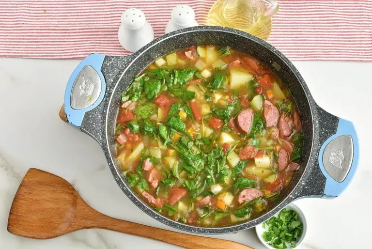 Step 7 - Smoked Sausage and Vegetable Soup
