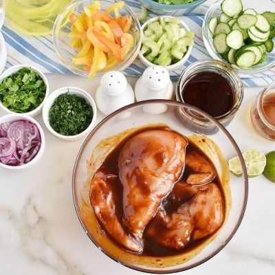 Spicy Grilled Chicken Salad recipe - step 1