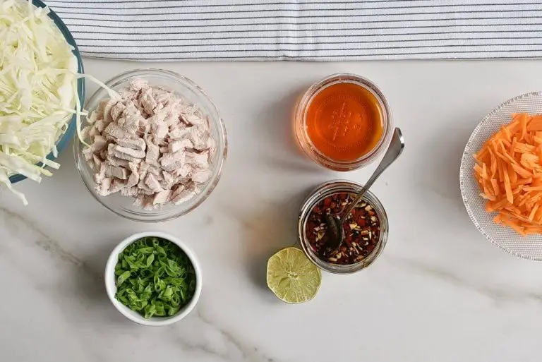 Step 4 - Thai Chicken Salad Wonton Cups