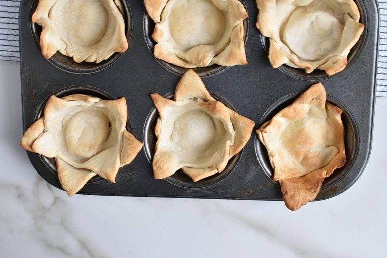 Step 3 - Thai Chicken Salad Wonton Cups