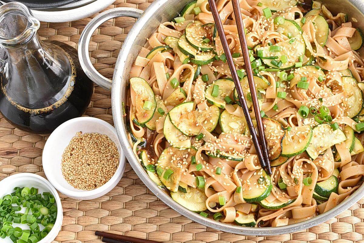 Thai Zucchini Noodles Recipe–Homemade Thai Zucchini Noodles–Easy Thai Zucchini Noodles