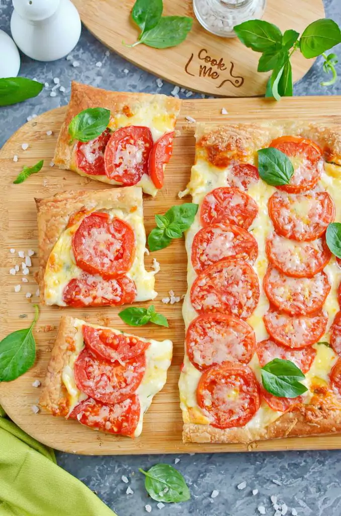 Tomato Tart with Three Cheeses